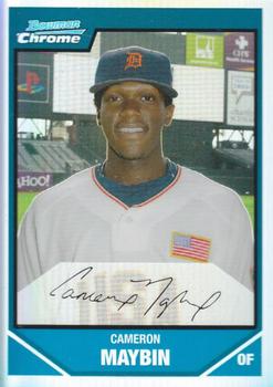 2007 Bowman Draft Picks & Prospects - Chrome Prospects Refractors #BDPP107 Cameron Maybin Front