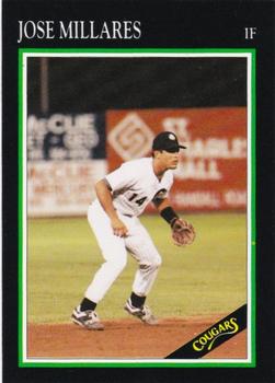 1991 A&R Kane County Cougars #NNO Jose Millares Front