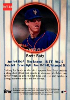 2019 Bowman's Best - 1999 Franchise Favorites #99FF-BB Brett Baty Back