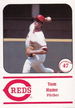 1982 Cincinnati Reds Yearbook Cards #NNO Tom Hume Front