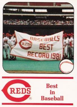 1982 Cincinnati Reds Yearbook Cards #NNO Best In Baseball Front