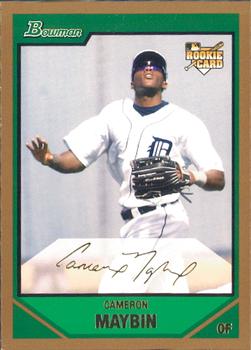 2007 Bowman Draft Picks & Prospects - Gold #BDP12 Cameron Maybin Front