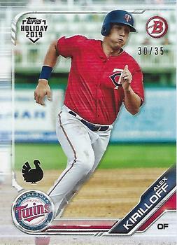 2019 Topps Bowman Holiday - Turkey #TH-AKI Alex Kirilloff Front