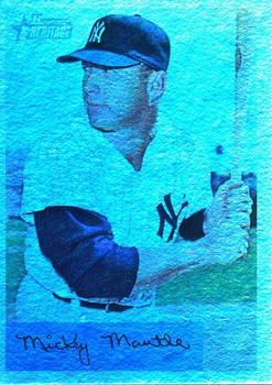 2007 Bowman Heritage - Mantle Short Prints Rainbow Foil #3 Mickey Mantle Front