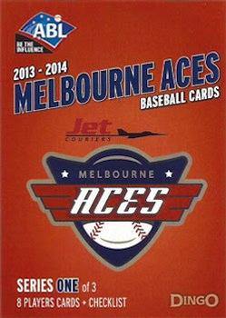 2013-14 Dingo Australian Baseball League #NNO Melbourne Aces Series 1 Checklist Front