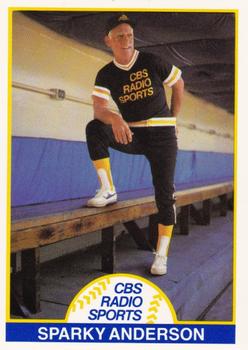 1986 CBS Radio Sports Game of the Week #NNO Sparky Anderson Front