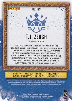 2020 Panini Diamond Kings #133 T.J. Zeuch Back