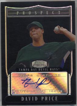 2007 Bowman Sterling - Prospects Black Refractors #BSP-DPP David Price Front