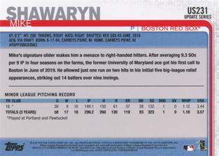 2019 Topps On-Demand Mini #US231 Mike Shawaryn Back