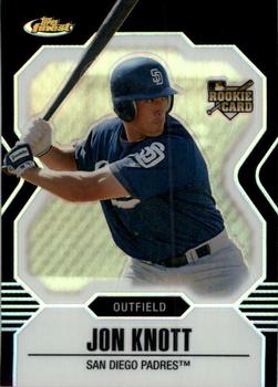 2007 Finest - Black Refractors #145 Jon Knott Front