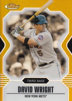 2007 Finest - Gold Refractors #1 David Wright Front
