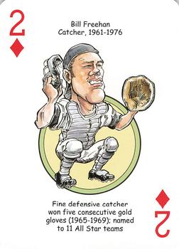 2006 Hero Decks Detroit Tigers Baseball Heroes Playing Cards #2♦ Bill Freehan Front