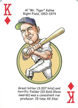 2006 Hero Decks Detroit Tigers Baseball Heroes Playing Cards #K♦ Al Kaline Front
