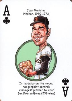 2017 Hero Decks San Francisco Giants Baseball Heroes Playing Cards #A♣ Juan Marichal Front