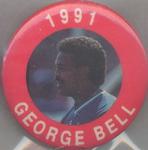 1991 MLBPA Baseball Buttons #NNO George Bell Front