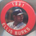 1991 MLBPA Baseball Buttons #NNO Ellis Burks Front