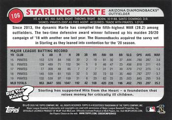 2020 Topps Big League #106 Starling Marte Back