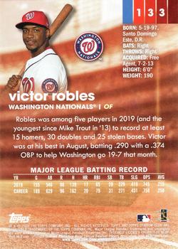 2020 Stadium Club #133 Victor Robles Back