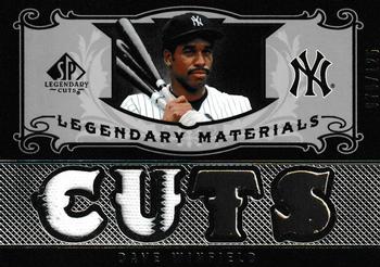 2007 SP Legendary Cuts - Legendary Materials Dual #LM-DW1 Dave Winfield Front