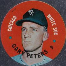 1968 Topps Test Discs #NNO Gary Peters Front