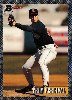 1993 Bowman #363 Troy Percival Front