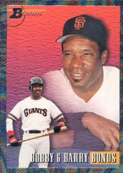 1993 Bowman #702 Bobby Bonds / Barry Bonds Front