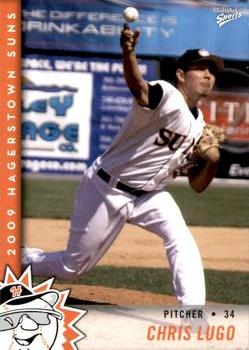 2009 MultiAd Hagerstown Suns #8 Chris Lugo Front