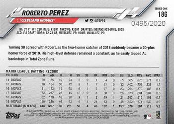 2020 Topps - Gold #186 Roberto Perez Back