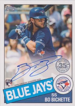 2020 Topps - 1985 Topps Baseball 35th Anniversary Autographs #85A-BB Bo Bichette Front