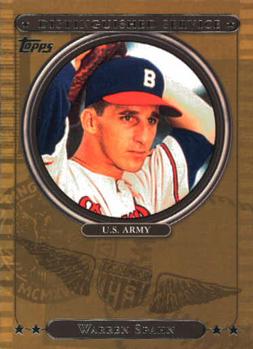 2007 Topps - Distinguished Service #DS22 Warren Spahn Front