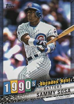 2020 Topps - Decades' Best Blue (Series One) #DB-53 Sammy Sosa Front