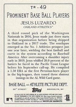 2020 Topps - Turkey Red 2020 (Series 1) #TR-49 Jesus Luzardo Back