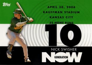 2007 Topps - Generation Now #GN369 Nick Swisher Front