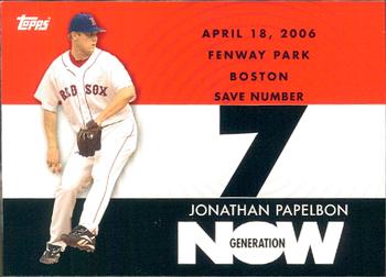 2007 Topps - Generation Now #GN487 Jonathan Papelbon Front