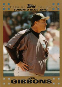 2007 Topps - Gold #252 John Gibbons Front