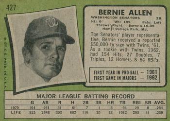 2020 Topps Heritage - 50th Anniversary Buybacks #427 Bernie Allen Back