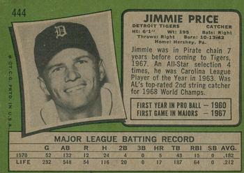 2020 Topps Heritage - 50th Anniversary Buybacks #444 Jimmie Price Back