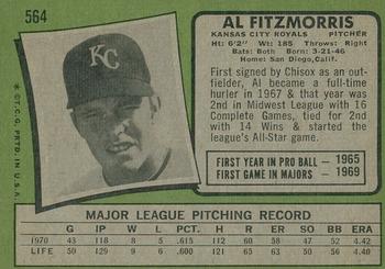 2020 Topps Heritage - 50th Anniversary Buybacks #564 Al Fitzmorris Back