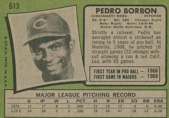 2020 Topps Heritage - 50th Anniversary Buybacks #613 Pedro Borbon Back