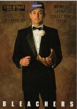 1993 Bleachers Nolan Ryan Promos #NNO Nolan Ryan Tuxedo- Midwest Sports Collectors Show Front