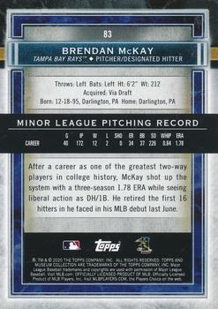 2020 Topps Museum Collection #83 Brendan McKay Back