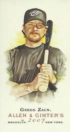 2007 Topps Allen & Ginter - Mini A & G Back #232 Gregg Zaun Front