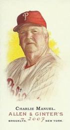 2007 Topps Allen & Ginter - Mini No Card Number #NNO Charlie Manuel Front