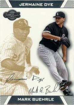 2007 Topps Co-Signers - Gold #83 Mark Buehrle / Jermaine Dye Front