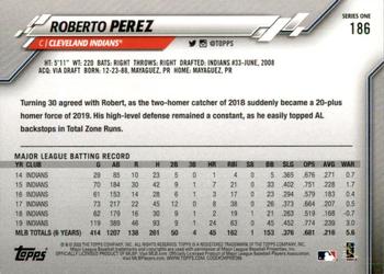 2020 Topps - Purple #186 Roberto Perez Back