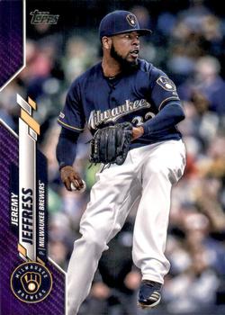 2020 Topps - Purple #191 Jeremy Jeffress Front