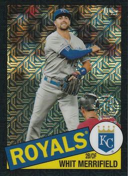 2020 Topps - 1985 Topps Baseball 35th Anniversary Chrome Silver Pack Black Refractor (Series One) #85C-17 Whit Merrifield Front