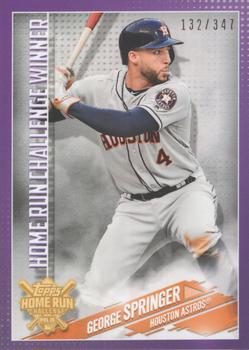 2019 Topps - Home Run Challenge Winners September #HRC-28 George Springer Front