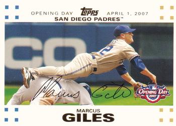 2007 Topps Opening Day - Gold #101 Marcus Giles Front