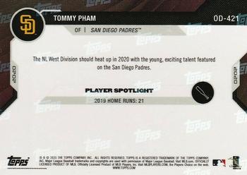 2020 Topps Now Road to Opening Day San Diego Padres #OD-421 Tommy Pham Back